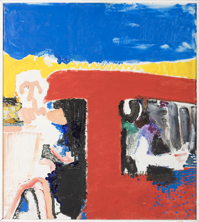 Compositie met vleeskleur